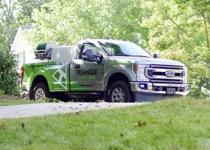 Triangle Lawn Care Truck