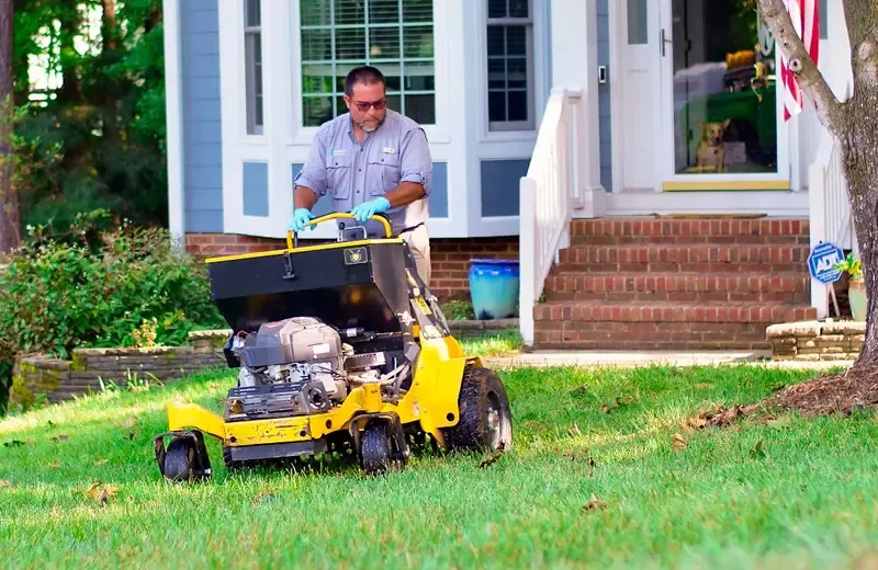 Service Technician Lawn Aeration