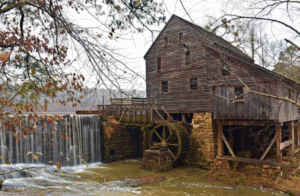 Winter views at Historic Yates Mill Park in this Raleigh winter guide